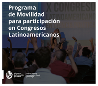 CONVOCATORIA 2024 Programa de MOVILIDAD para participación en CONGRESOS LATINOAMERICANOS